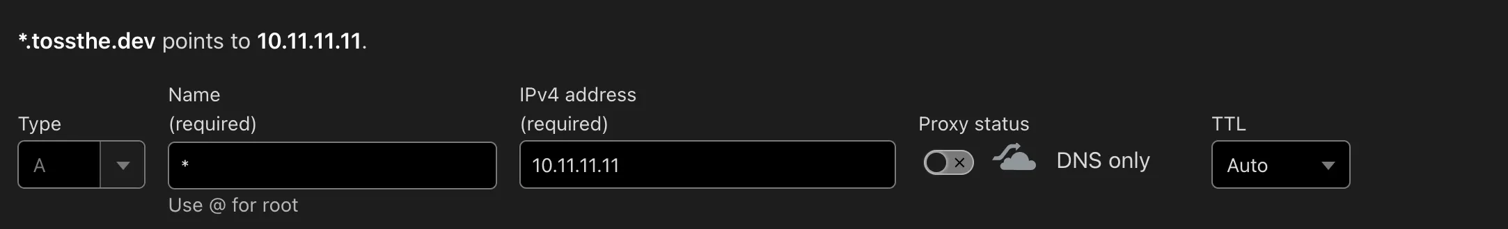 Cloudflare DNS A record setup for Nginx Proxy Manager SSL