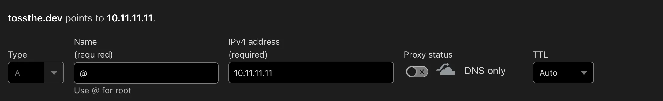 Cloudflare DNS A record setup for Nginx Proxy Manager SSL
